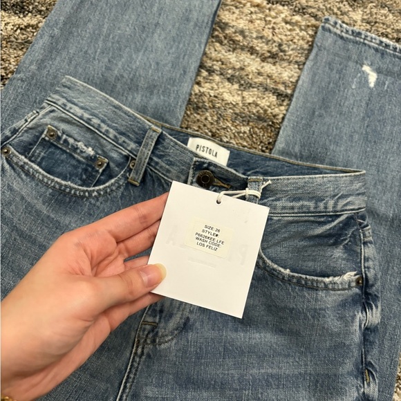 Pistola High Rise Jeans Sz 26 | Pistola Presley High Rise Relaxed Roller Jeans - Picture 2 of 16